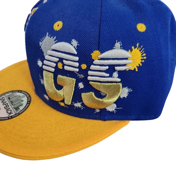 Georgia State Blue And Yellow Snapback With Basketball Logo - Picture 3 of 8